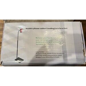 New Black Metal Mobile Phone Tablet Landing Lazy Bracket Floor Stand